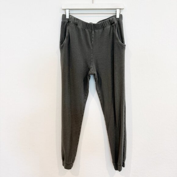 Monrow Blend Pull On Elastic Waist Jogger Gym Sweatpants Loungewear Casual Large - Picture 1 of 8
